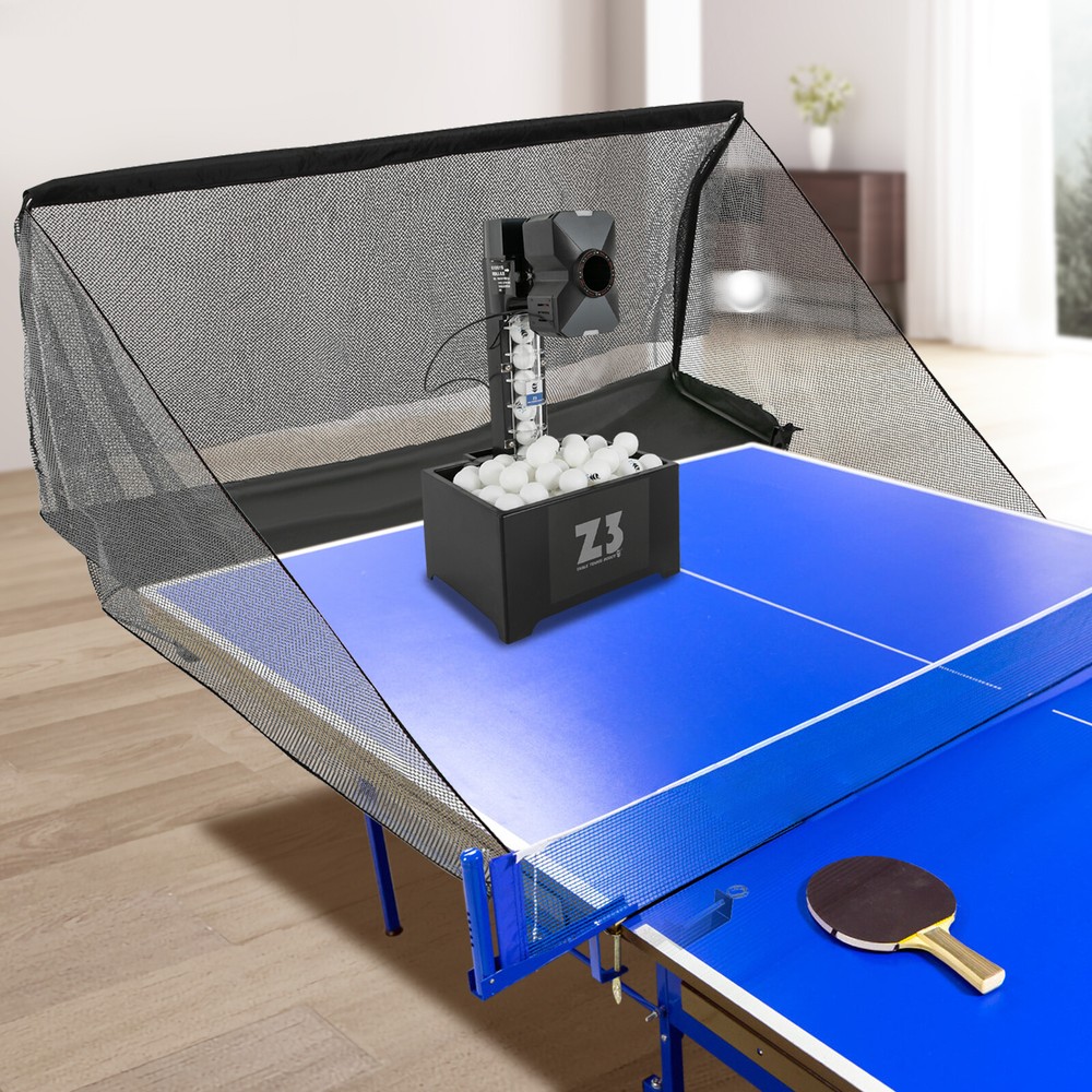 Automatic Training Table Tennis Ping Pong Ball Pitching Machine W/ 100*Balls+Net