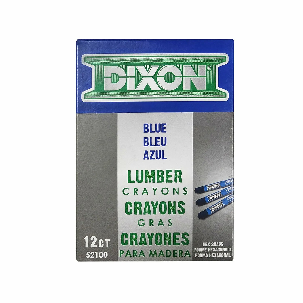 Dixon Ticonderoga 52100 Blue Lumber Crayons (Dozen)