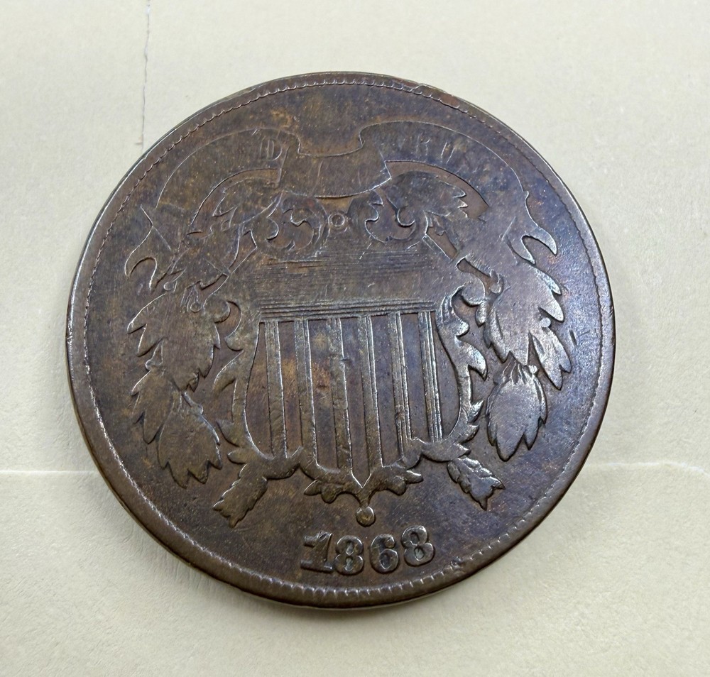 1868 Two Cent Piece | Better Date Limited Denomination Type Coin