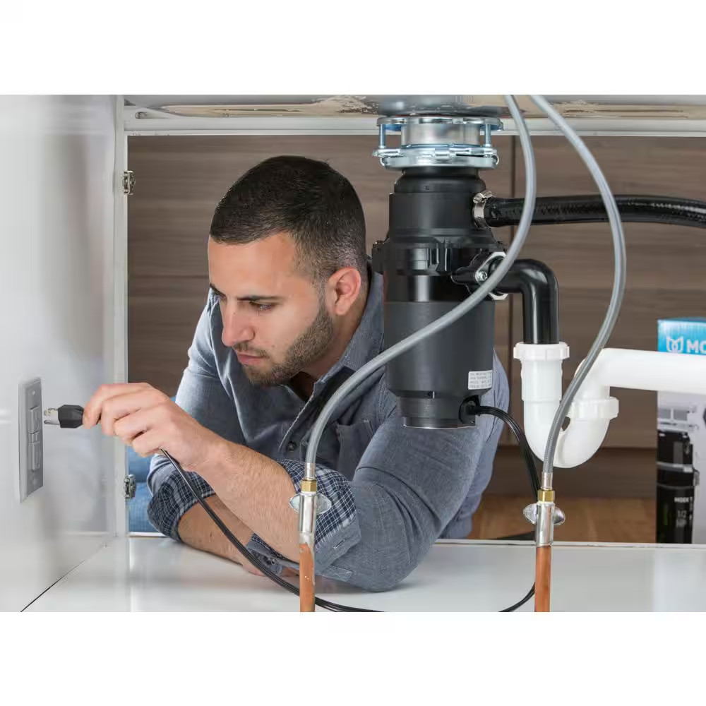 Prep 1/2 HP Continuous Feed Garbage Disposal with Power Cord and Universal Mount