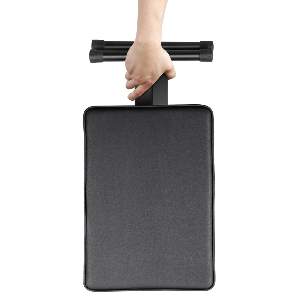 Adjustable Padded Keyboard Bench X-Style Folding Stool Piano Bench Black