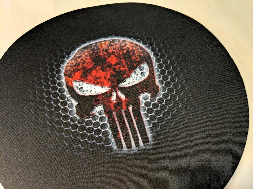 MARVEL COMICS Punisher LOGO !! Blood red chest emblem MOUSE PAD 8.75"