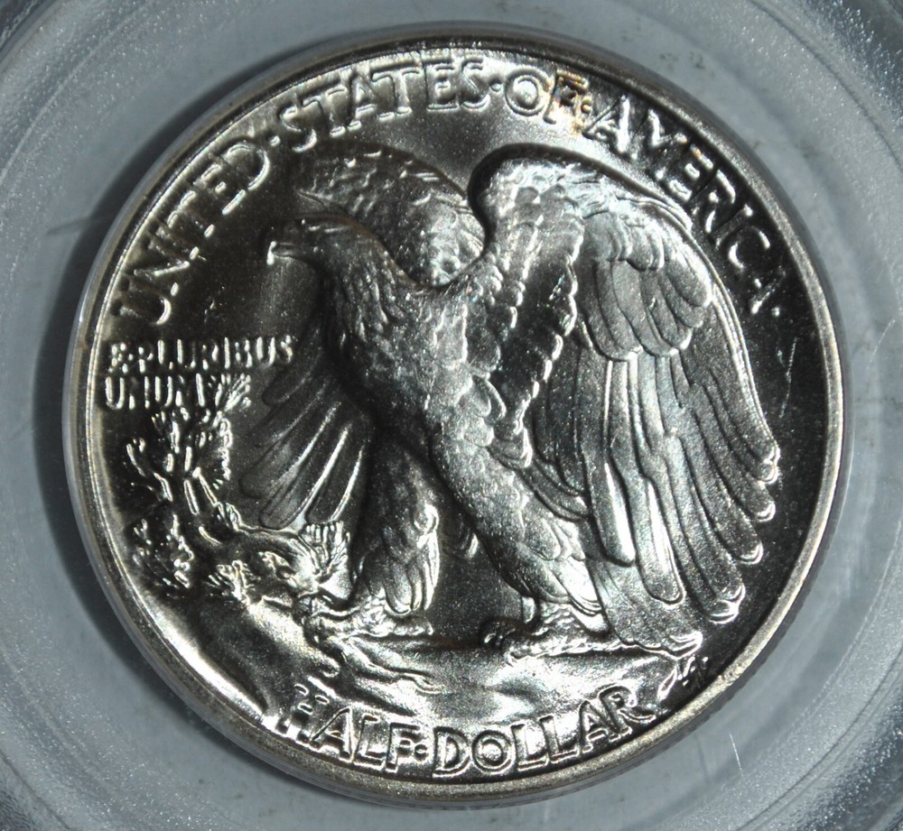 1944-P 50C WALKING LIBERTY HALF DOLLAR PCGS MS65 OGH
