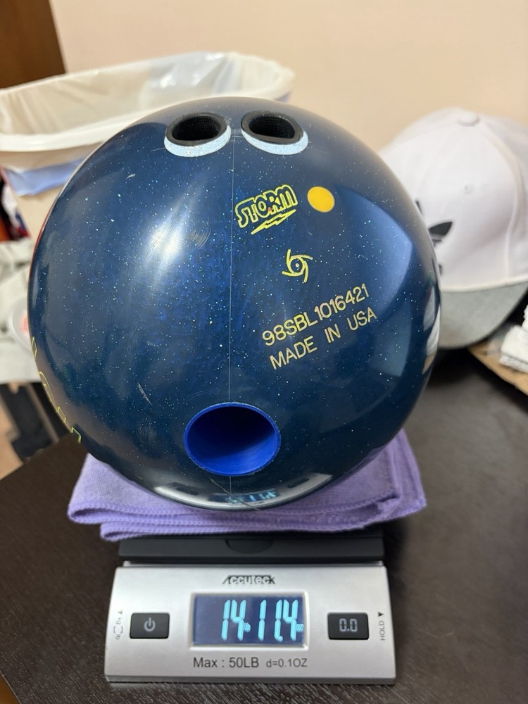 Storm Blue Hot Flame Vintage Bowling Ball