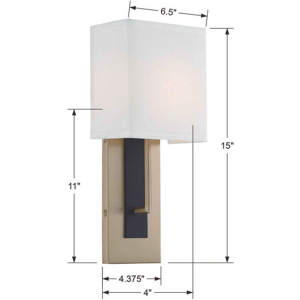 Crystorama BRE-A3631-VG-BF Brent Bathroom Vanity Light