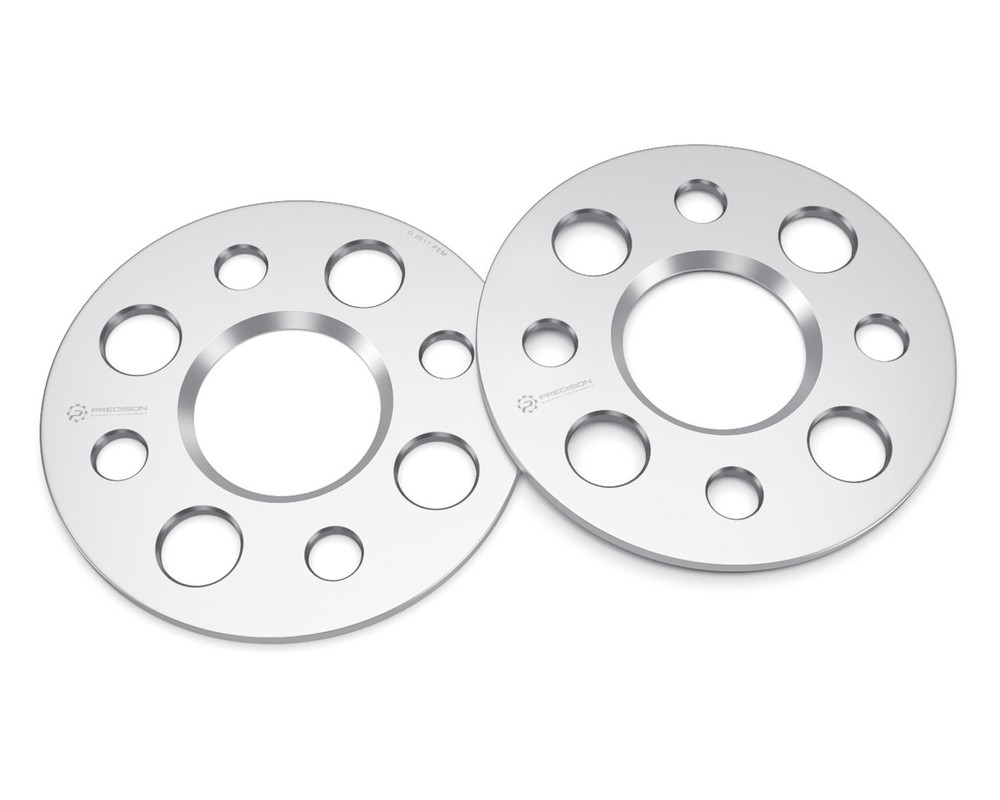 2pcs 5mm Hubcentric 4x114.3 Wheel Spacers (66.1mm bore) 4 inches, silver