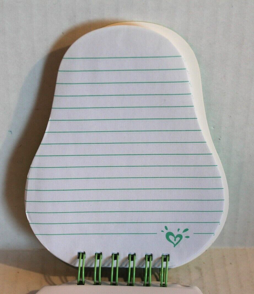 Justice Color-Changing Avocado Notepad for Kids (80 Pages) Small Notebook NEW