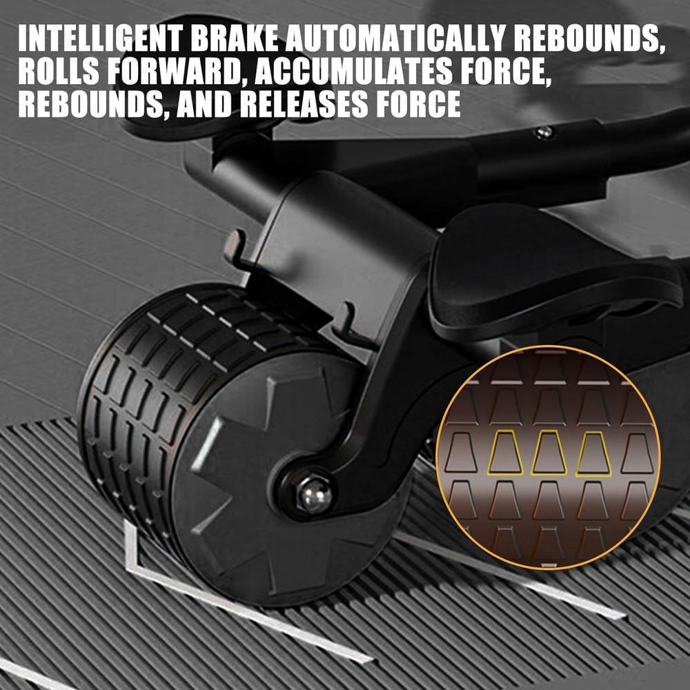 Uota Elbow Support Automatic Rebound Abdominal Wheel，Ab Roller for Black