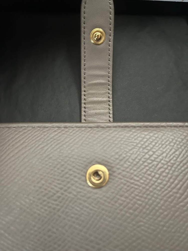 Excellent Condition Celine Bifold Wallet Multi Function Greige From Japan