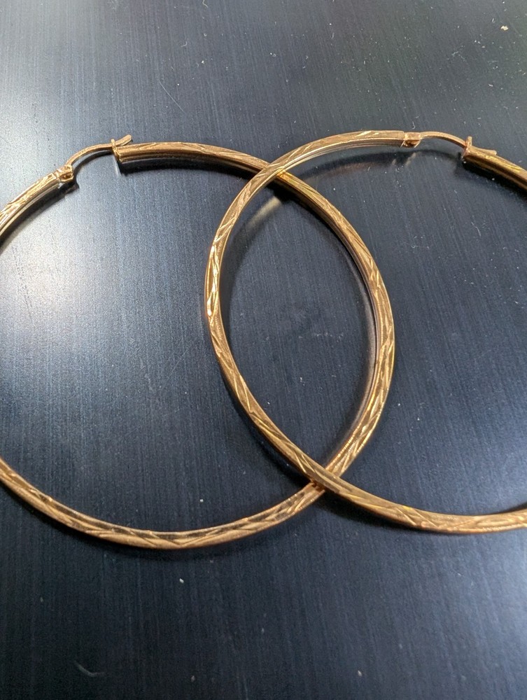 Hoop RG over sterling silver 2.5" DAD521