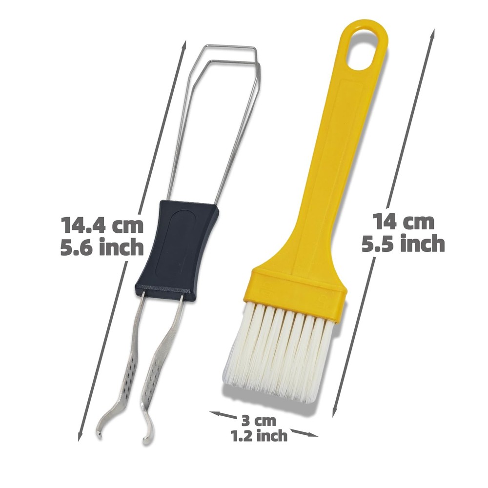 Atdcoek Keycap Puller & Switch Set with Keyboard Cleaning Brush Black