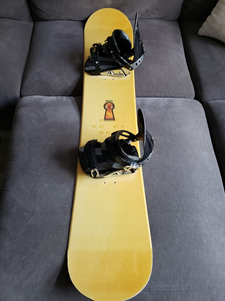 Vintage Joyride Snowboard Bobby Meeks With Raiden Blackhawk Bindings Size Large