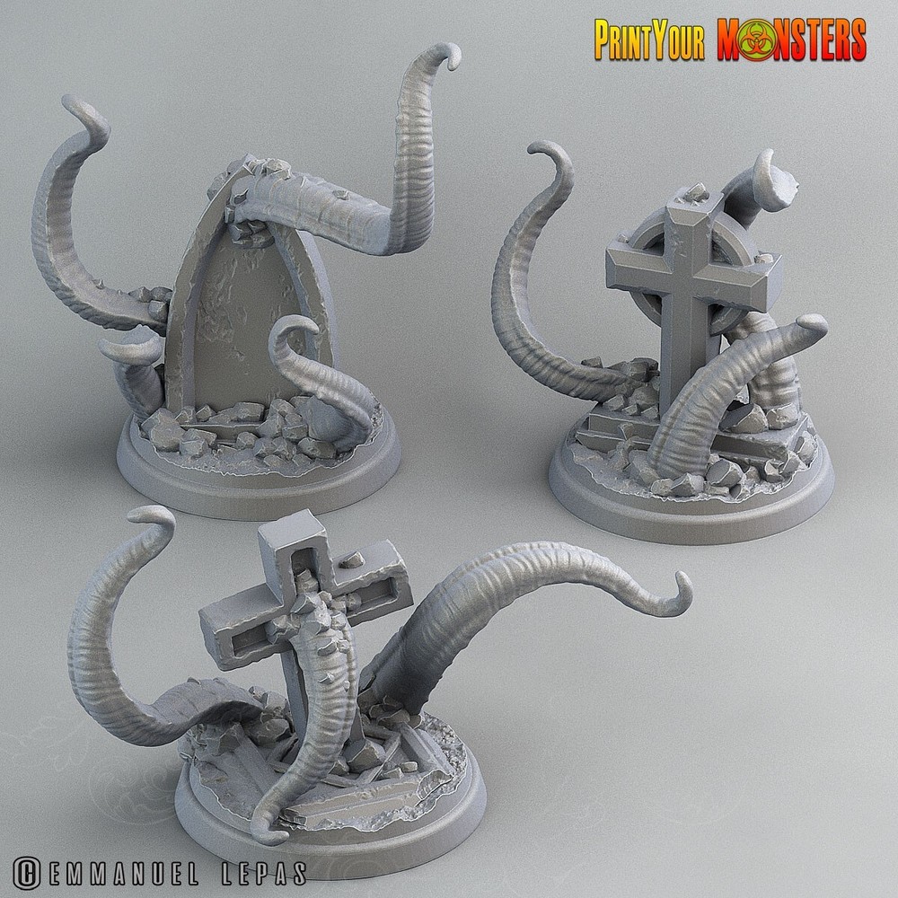 Graveyard Tentacles 40k Legion Terrain Scenery Tabletop Miniatures 28mm