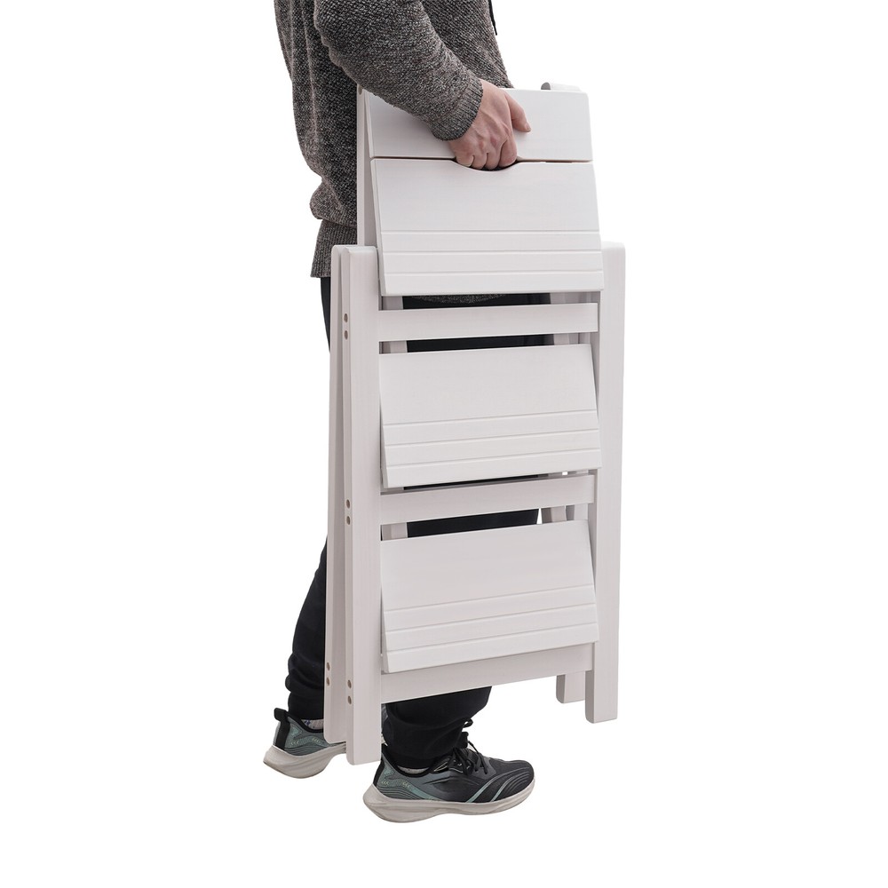 22.44*16.33*25.6 in Trapezoidal Step Stool, 3 Step Ladder, Folding Step Stool