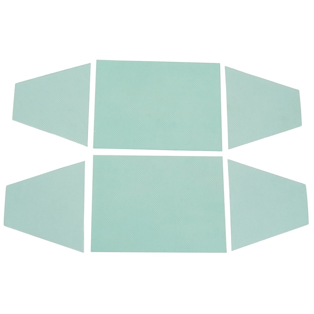 Klutch Rear Protection Plates, 2 Sets, 100% PC Material, Corrosion-Resistant,