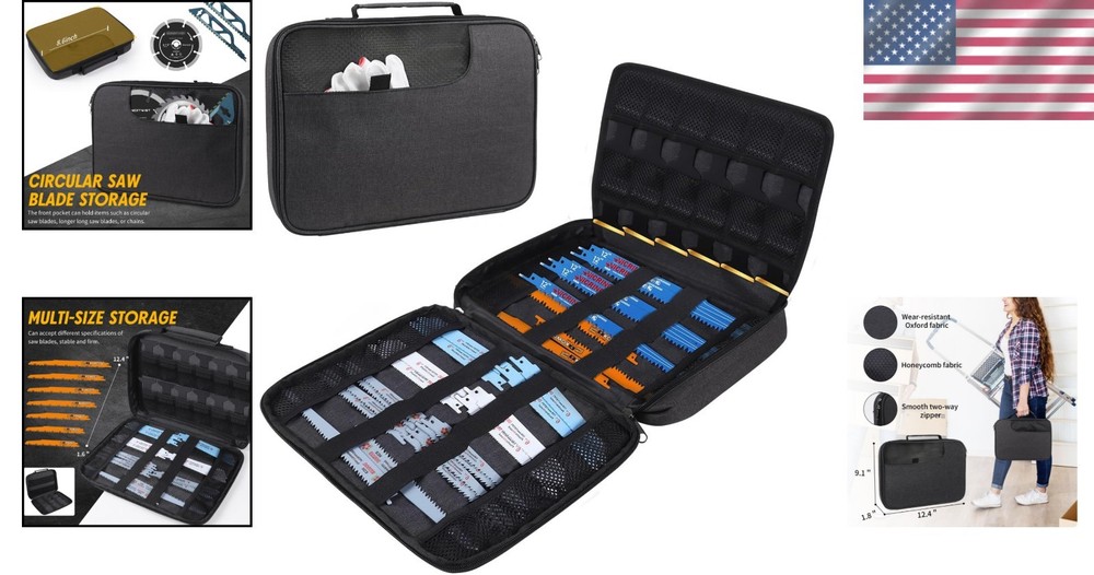 Waterproof and Portable Saw Blade Carrying Case - Ultimate Organization Solution