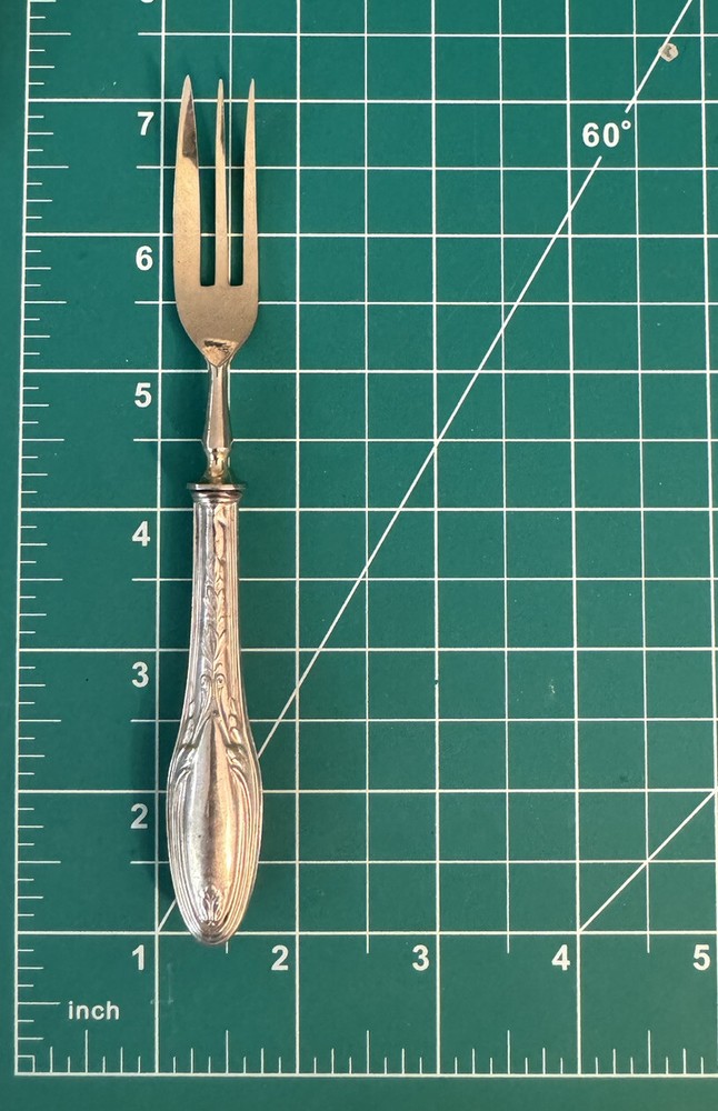 6 x Sterling Silver Handled Cocktail Desert Forks
