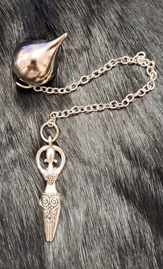 Moon Goddess Silver Pendulum