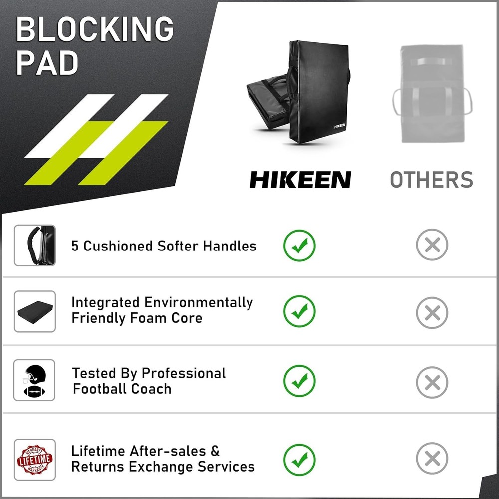 Football Blocking Pad Training Equipment Denser Softer Foam Kick Pads for Foo...