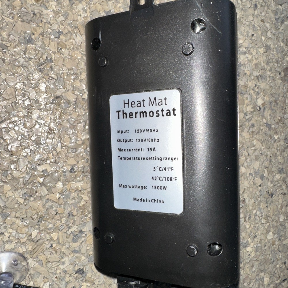 Digital Heat Mat Thermostat Temperature Controller 41-108 ℉ for Seed Germination