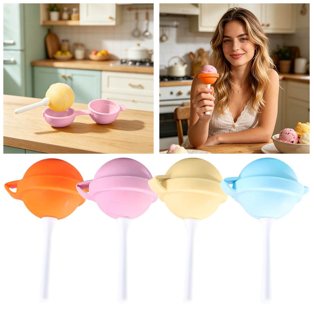 Round Silicone Lollipop Candy Chocolate Bakeware Cake Decorating Tools Crystal