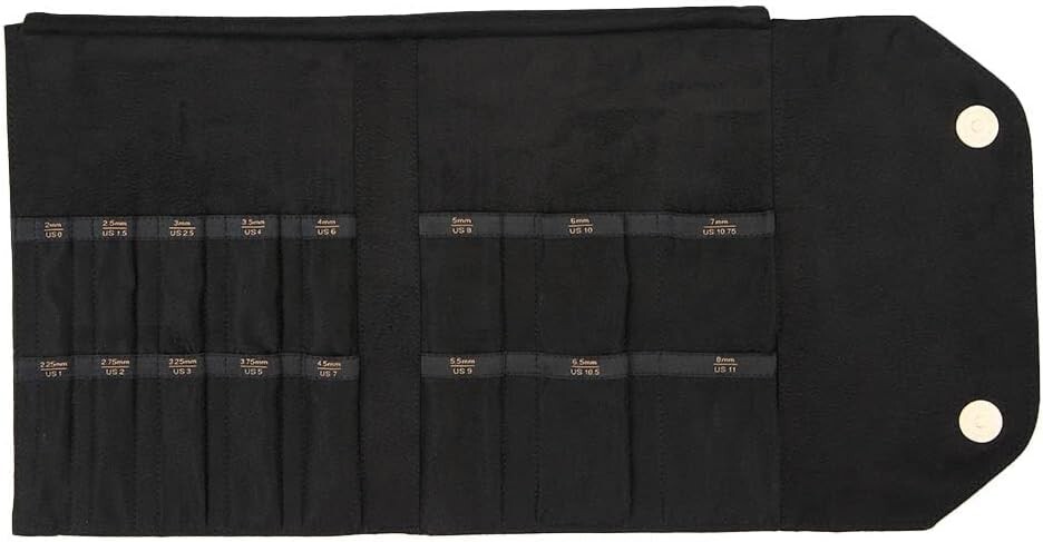 KnitPro Double Pointed Knitting Needle Case- Beige or Black