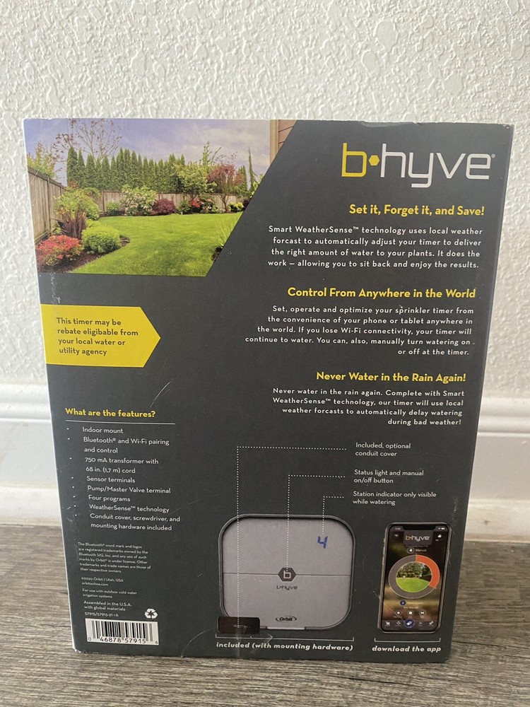 Orbit 4-Zone B-hyve Smart Irrigation Indoor Timer