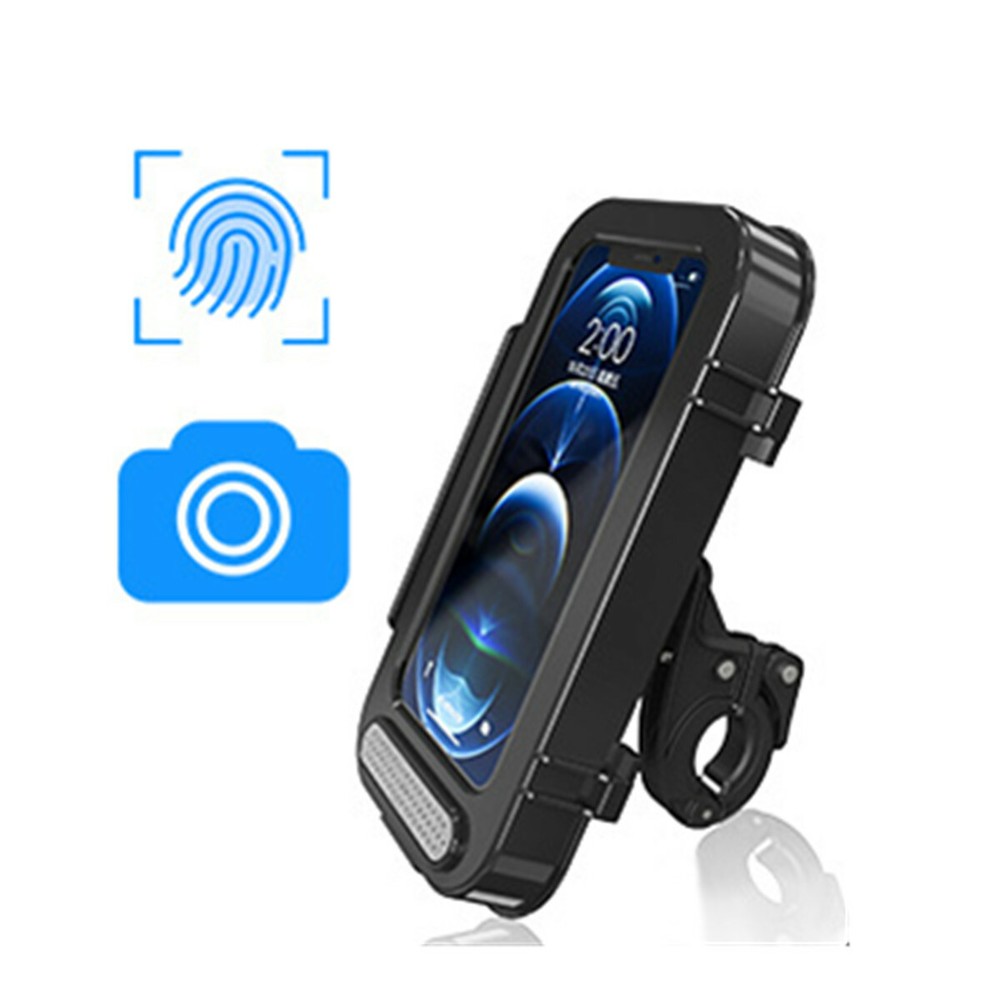 Motorcycle Handlebar Phone Mount Holder Waterproof Case for Apple iPhone Samsung
