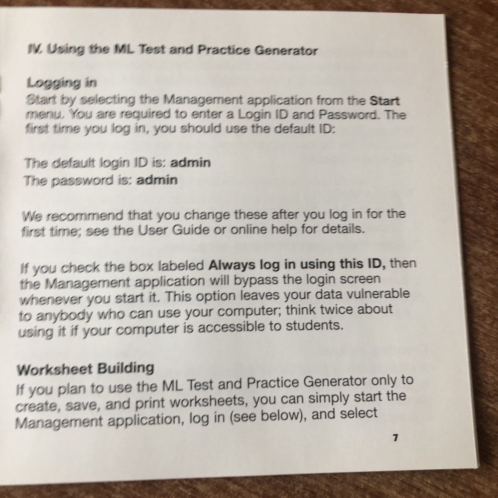 McDougal Littell Test & Practice Generator Math Thematics Book 3 CD-ROM