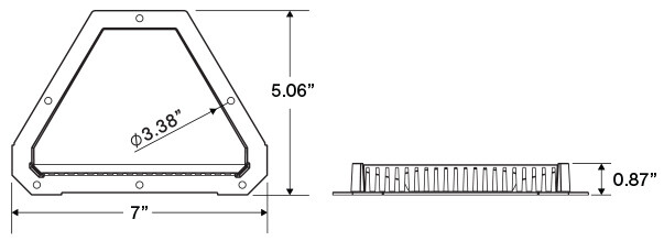 Motorcycle Sidewall TRAILER-RV VENTS, Black, 2 inner, 2 outers, Utility, Cargo