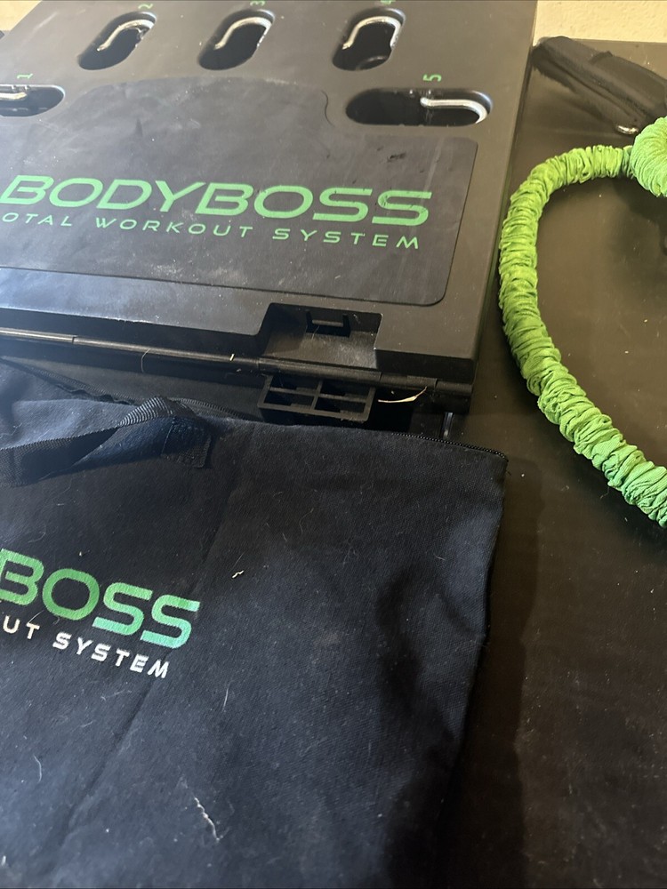 Body Boss Total Workout Gym System Board, Bands, Bar, Handles