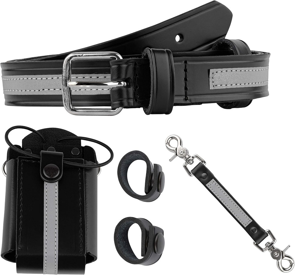 Reflective Firefighter Bundle- Anti-Sway Strap for Radio Strap, Radio Strap/Belt
