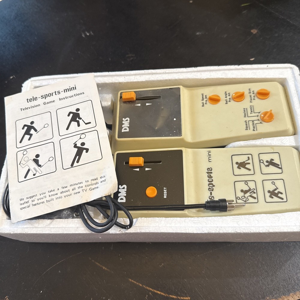 DMS TELE-Action Mini TV Game 1983 electronic action games Untested