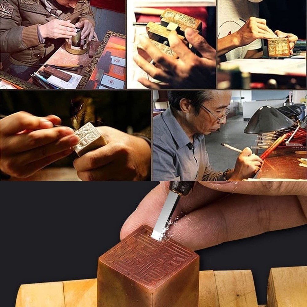 SKYZONAL Stone Carving Tool Set Chisel Kit 8pcs...