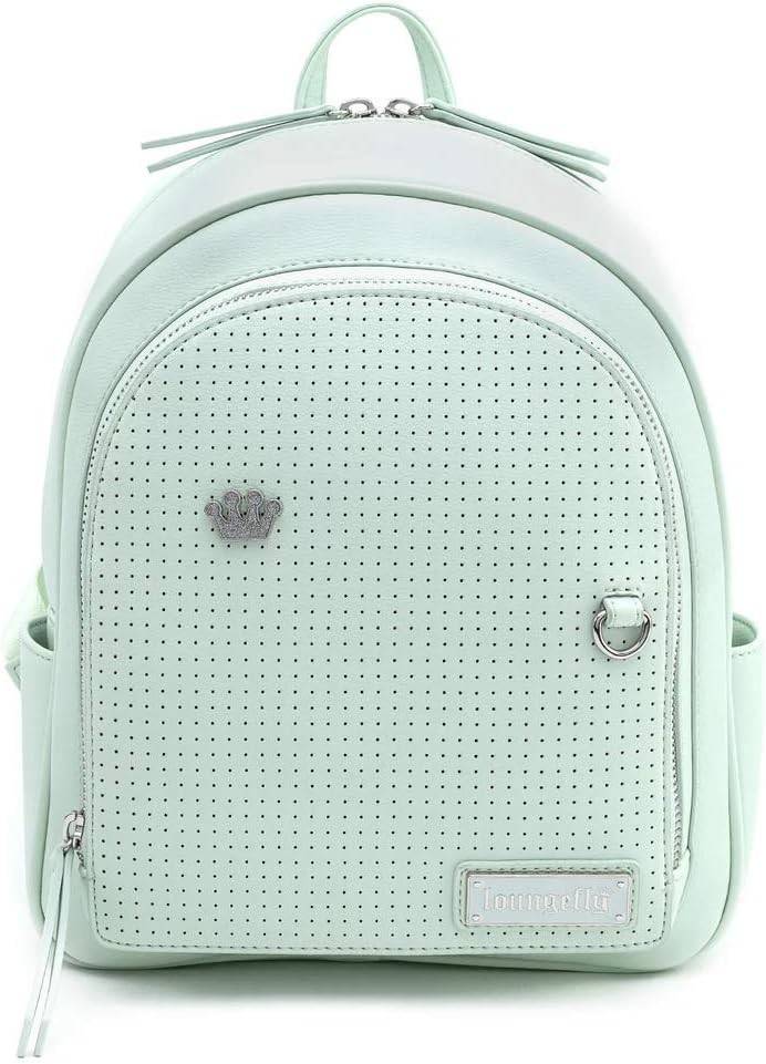 Loungefly Mint Pin Trader Faux-Leather Mini Backpack One Size,