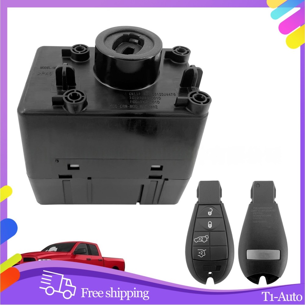 09-12 Dodge Ram 1500 WIN Module Wireless Ignition Node -Programmed w/Keys