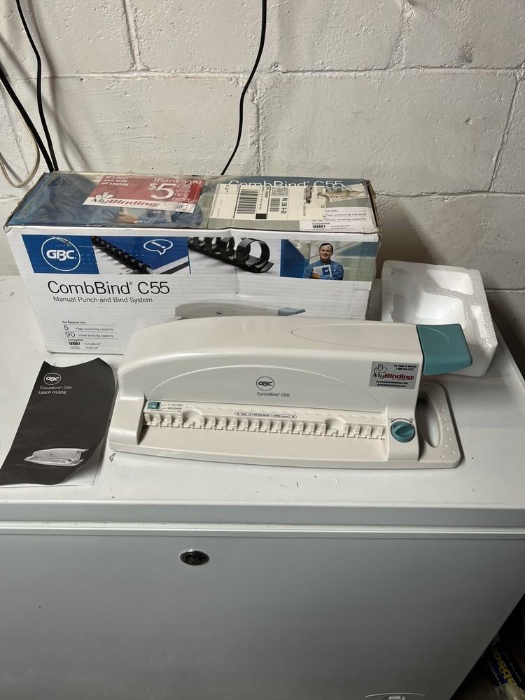 GBC CombBind C55 Manual Punch & Binding Machine w/ Box Office Document System
