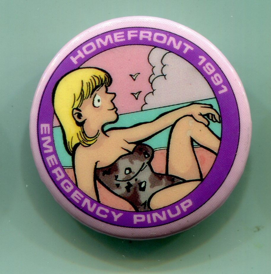 7 Doonesbury, Gary Trudeau Pinback Buttons, 1991