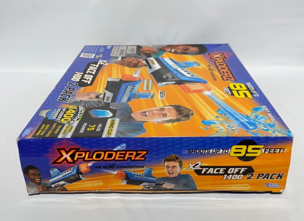 Xploderz X2 Invader Blasters Face Off 1400 2 Pack with 1400 Rounds Sealed
