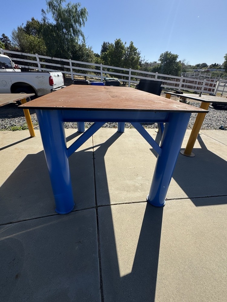 8x4' steel welding table