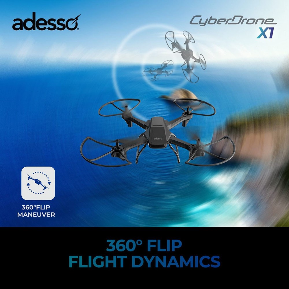 Adesso CyberDrone X3 2K FPV Drone with Remote Controller