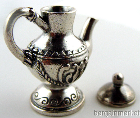 Miniature Sterling Silver Tea Coffee Pot Removable Top #504