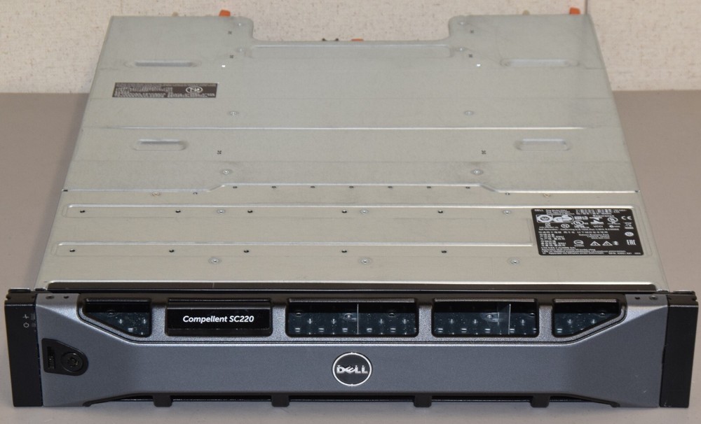 Dell Compellent SC220 Disk Shelf  24 SFF 2.5" Bay Dual SC2 Controller PSU