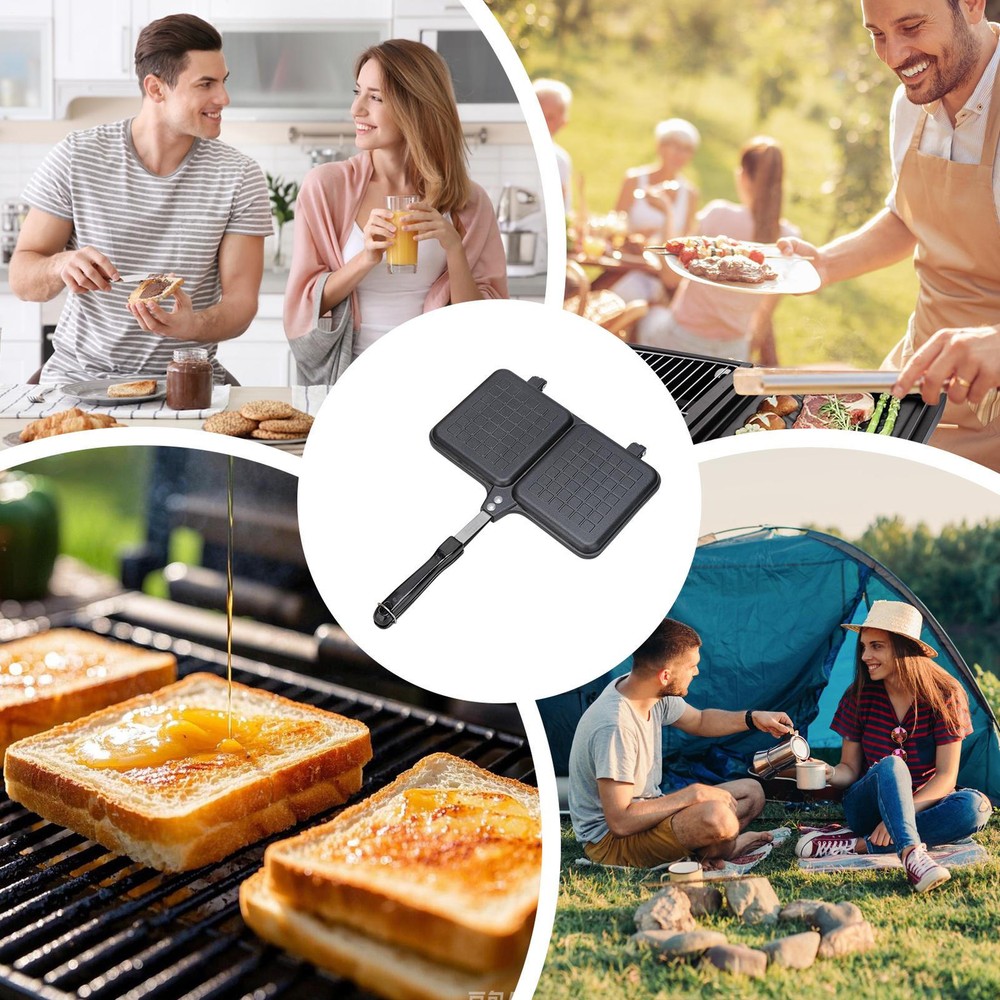 Hot Sandwich Maker Double Panel Stove Hot Sandwich Maker With Handle Handy
