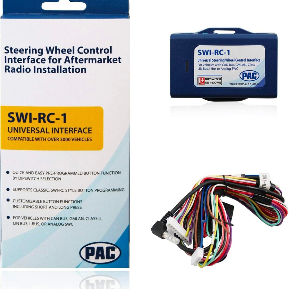 PAC SWI-RC Steering Wheel Control Interface Designed for All Small, Blue