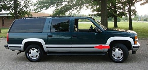 Automotive Authority Replacement Chrome Side Body Quarter Roll - 80", Black