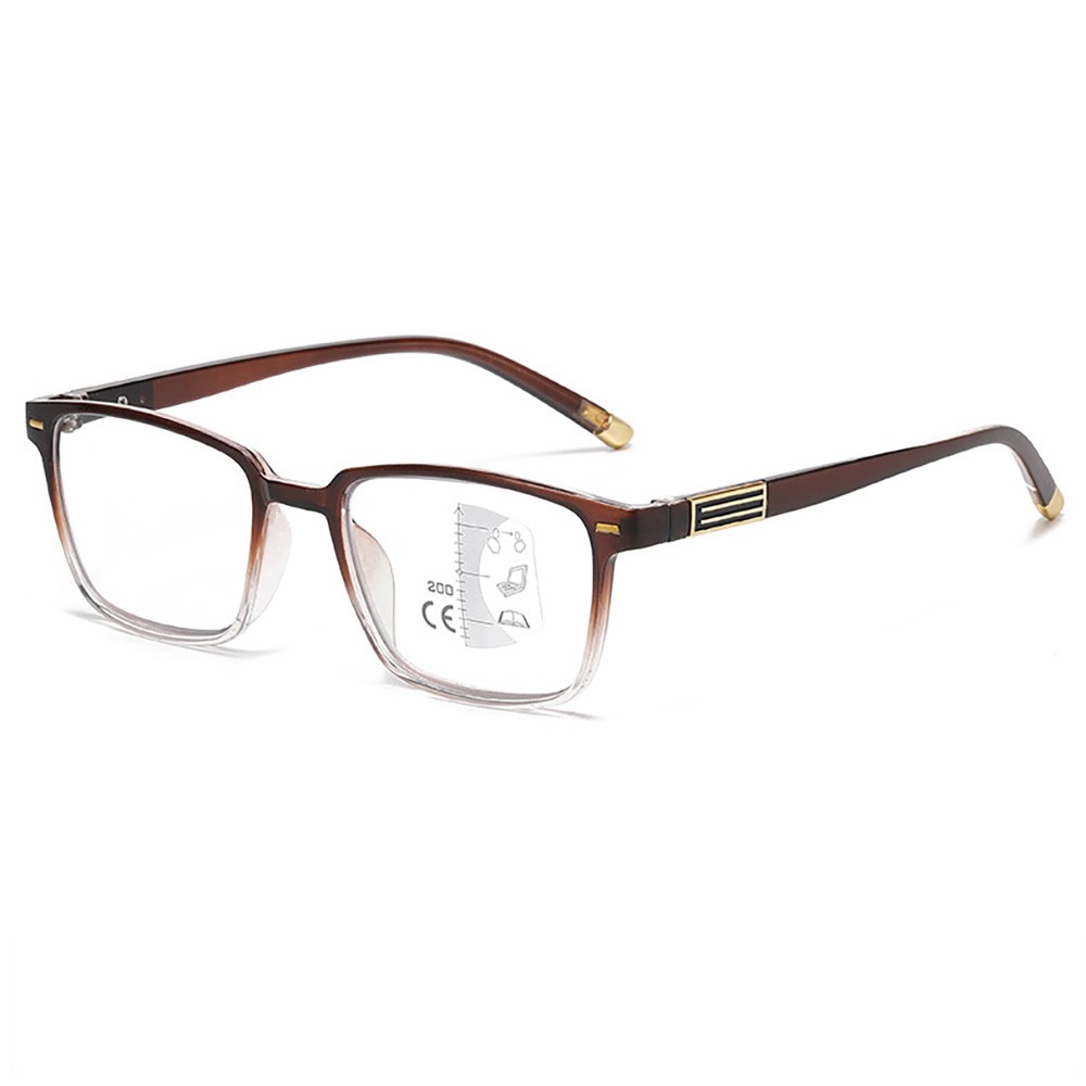 Trendy Multifocus Reading Glasses Lightweight Presbyopia Glasses Computer Reader
