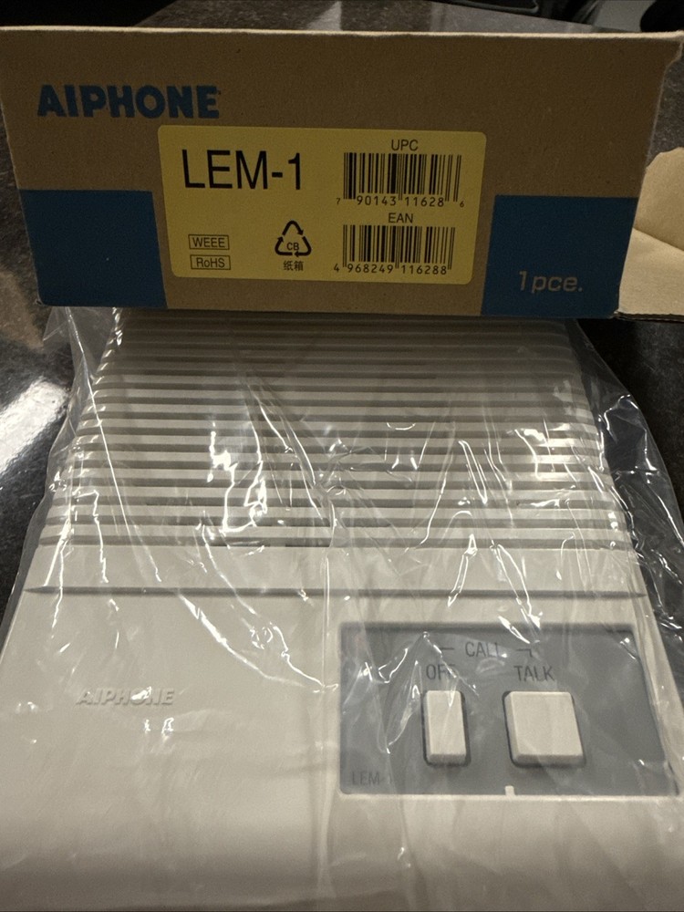 Aiphone LEM-1 Open Voice Master Intercom Accepts One Door or Sub-Master Intercom