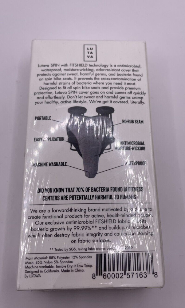 LUTAVA Spin Bike Saddle Cover - Antibacterial