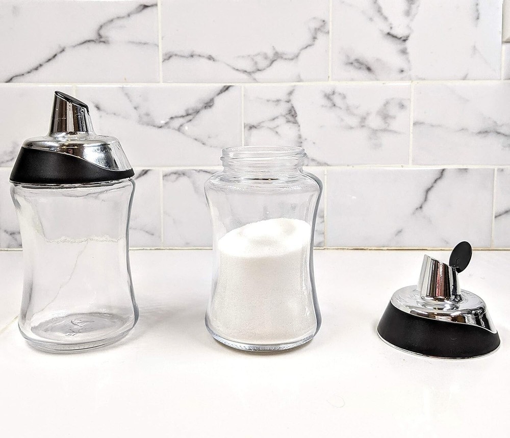 Multi-Functional 7.5oz Sugar Dispenser - Ideal for Coffee Bars and Baking Needs